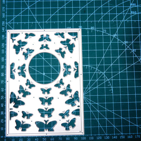 Inlovearts Hollow Butterfly Background Board Cutting Dies