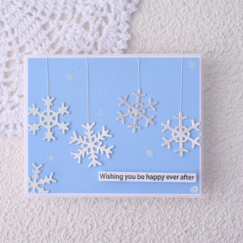 9 Pcs Exquisite Snowflake Christmas Theme Cutting Dies