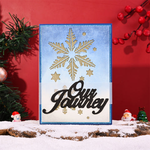 Rectangular Snowflake Background Dies Cutting Dies