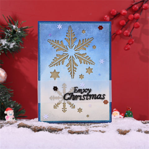 Rectangular Snowflake Background Dies Cutting Dies