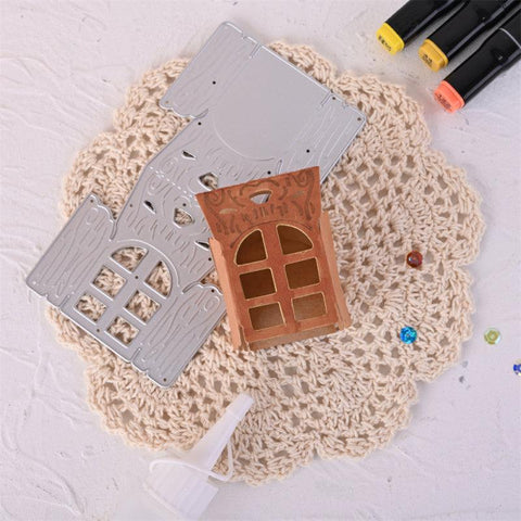 Inloveart Lovely Cabin 3D Metal Cutting Dies