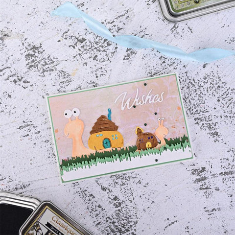 Inloveartshop Cute Snails Animals Theme Cutting Dies