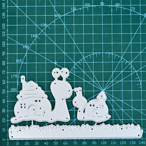 Inloveartshop Cute Snails Animals Theme Cutting Dies