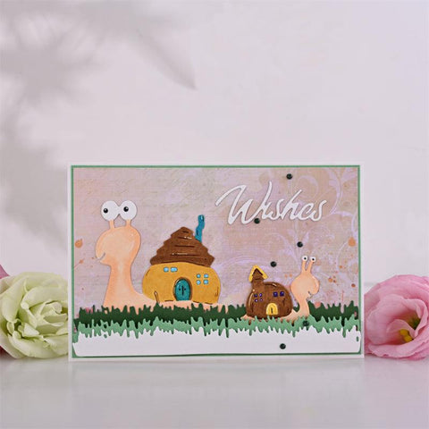 Inloveartshop Cute Snails Animals Theme Cutting Dies
