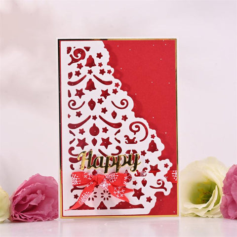 Inloveartshop Stylish Hollow Christmas Tree Frame Christmas Theme Cutting Dies
