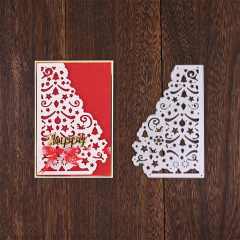 Inloveartshop Stylish Hollow Christmas Tree Frame Christmas Theme Cutting Dies