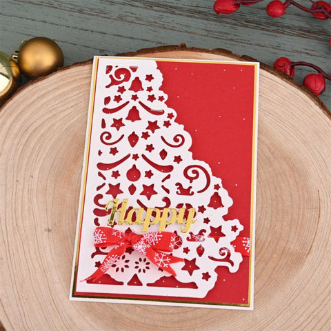 Inloveartshop Stylish Hollow Christmas Tree Frame Christmas Theme Cutting Dies