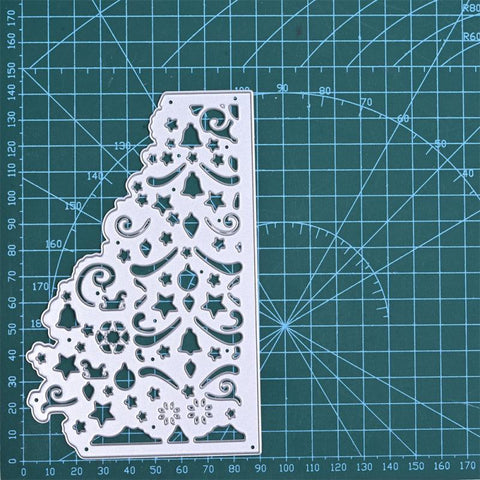 Inloveartshop Stylish Hollow Christmas Tree Frame Christmas Theme Cutting Dies