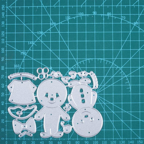 Inloveartshop 2 Cute Gingerbread Character Decor Cutting Dies
