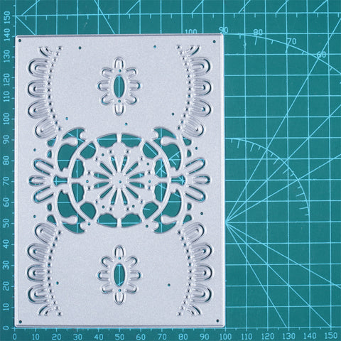 Inlovearts Symmetrical Flower Backgroud Board Cutting Dies