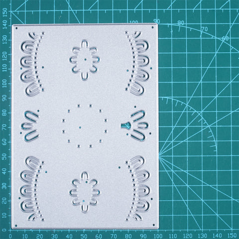 Inlovearts Symmetrical Flower Backgroud Board Cutting Dies