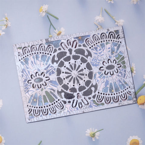 Inlovearts Symmetrical Flower Backgroud Board Cutting Dies