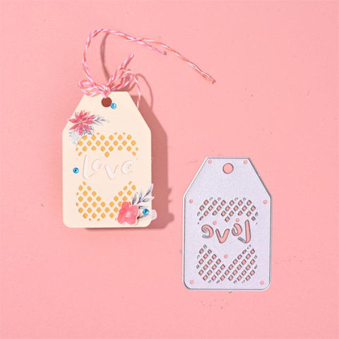 Inloveartshop 3Pcs Creative Valentines Theme Hollow Bookmark Cutting Dies