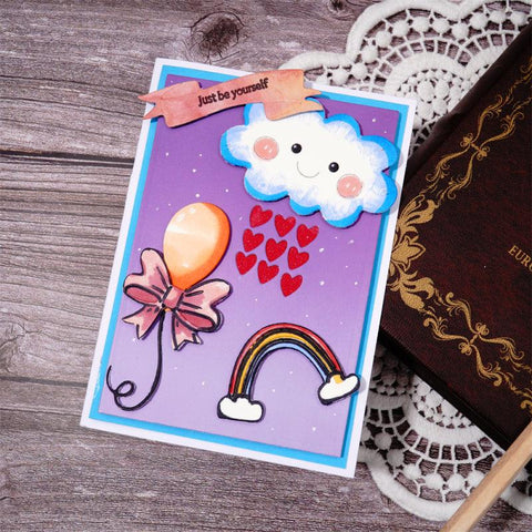 Inloveartshop Cloud, Rainbow, Umbrella, Bow, Heart, Balloon Cutting Dies