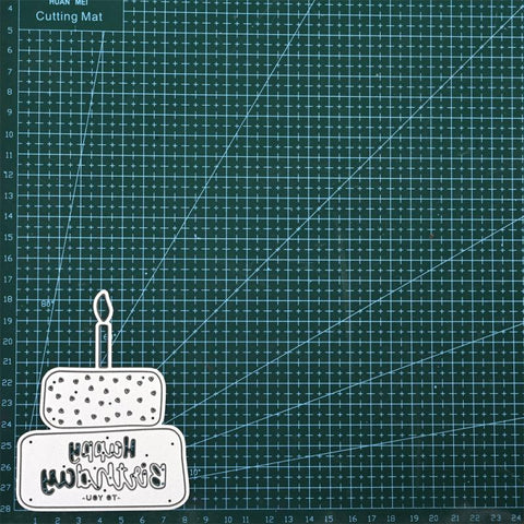 Inloveartshop Classic Double Happy Birthday Cake Cutting Dies