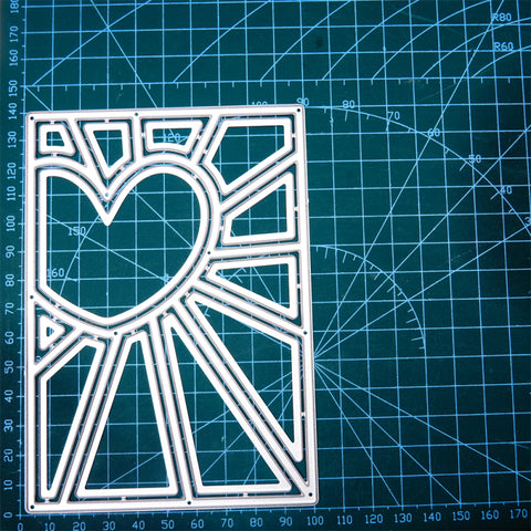 Inlovearts Combination of Heart and Lines Background Cutting Dies
