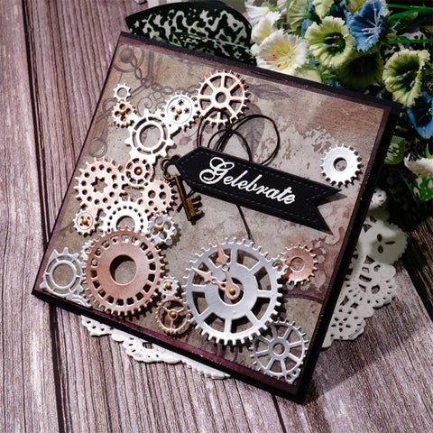 Inlovearts Gear Decor Dies Set