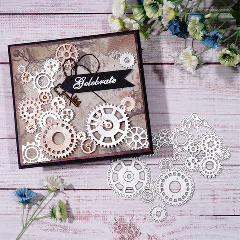 Inlovearts Gear Decor Dies Set