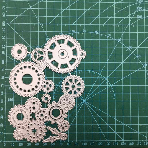Inlovearts Gear Decor Dies Set