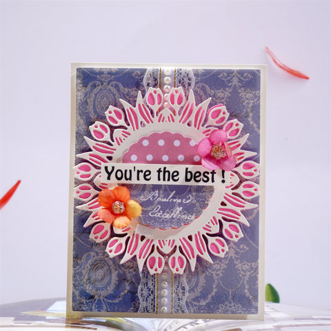 Flower Frame and Border Combined Cutting Dies