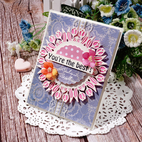 Flower Frame and Border Combined Cutting Dies
