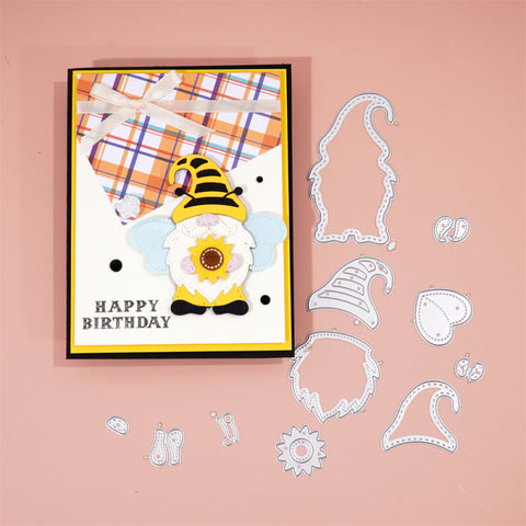 Inlovearts Gnome in Bee Costume Cutting Dies