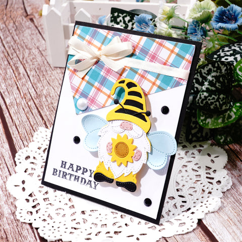 Inlovearts Gnome in Bee Costume Cutting Dies
