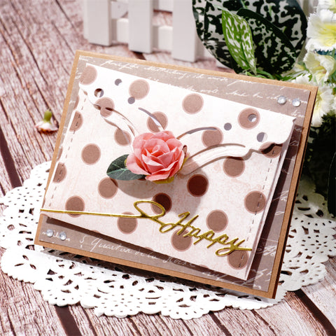Inlovearts Flower Envelope and Letter Paper Cutting Dies