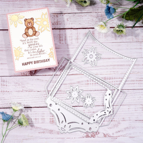 Inlovearts Flower Envelope and Letter Paper Cutting Dies