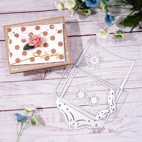Inlovearts Flower Envelope and Letter Paper Cutting Dies
