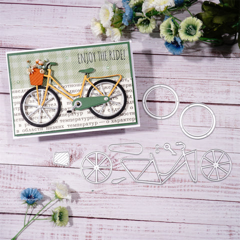 Inlovearts Bicycle Cutting Dies