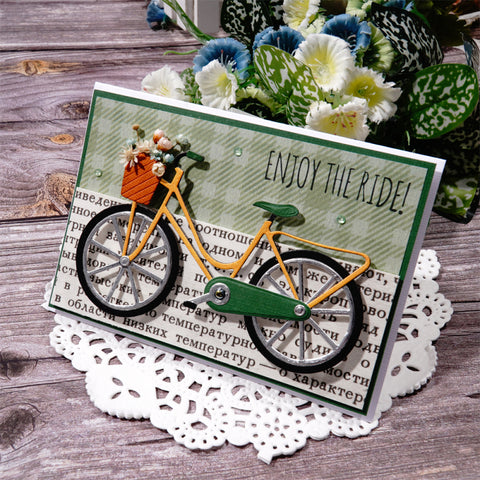 Inlovearts Bicycle Cutting Dies