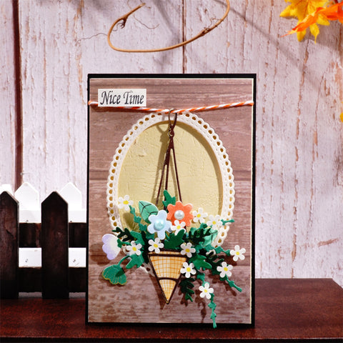 Inlovearts Hanging Potted Plants Cutting Dies
