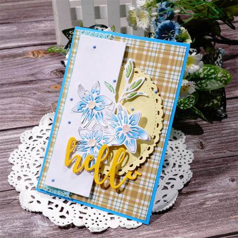 Inlovearts Half Tulip Border Metal Cutting Dies
