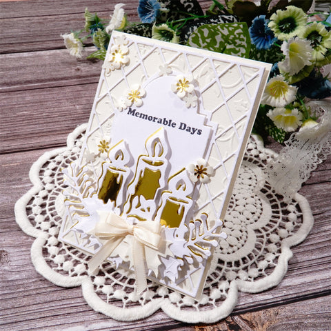 Inlovearts Burning Candle Cutting Dies