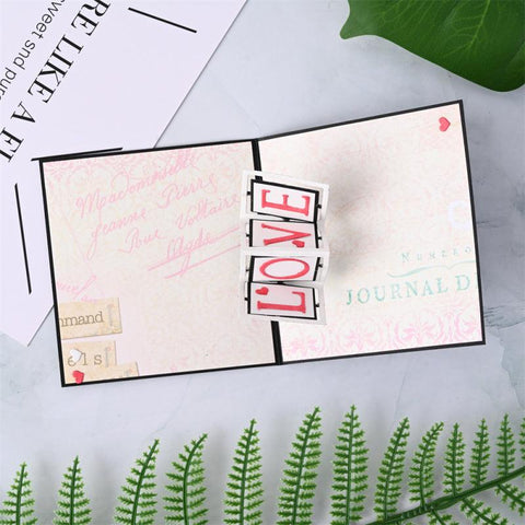 Inloveartshop "Love" Word Foldable Frame Metal Cutting Dies