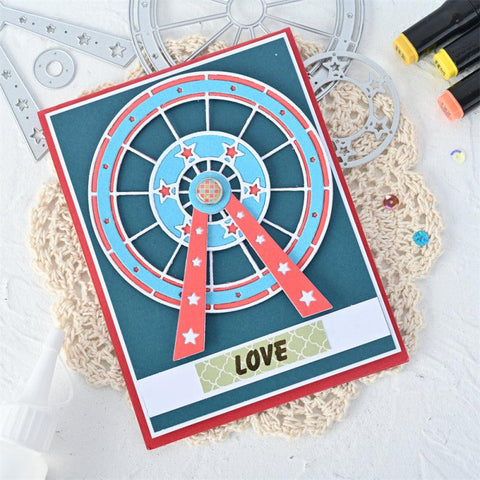 Inloveart Elegant Ferris Wheel Metal Cutting Dies