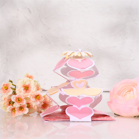 Valentine Swan 3D Heart Pop up Cutting Dies