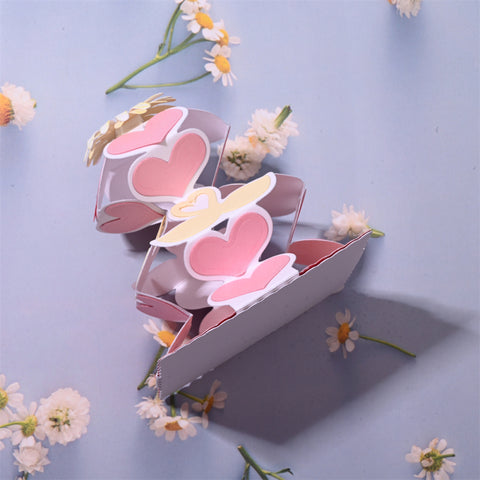 Valentine Swan 3D Heart Pop up Cutting Dies