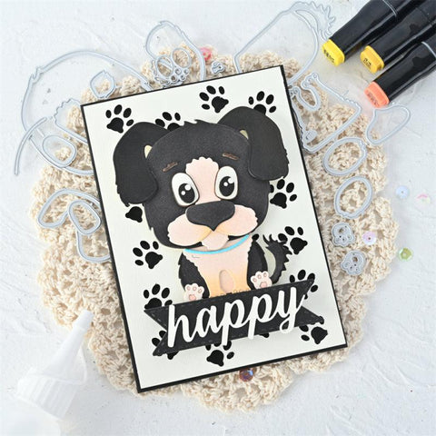 Inloveart Puppy Dog Metal Cutting Dies