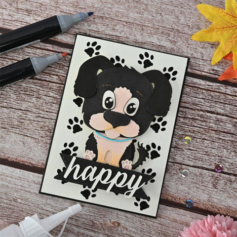 Inloveart Puppy Dog Metal Cutting Dies