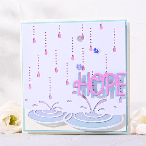 Inloveartshop Raindrop Background Board Cutting Dies
