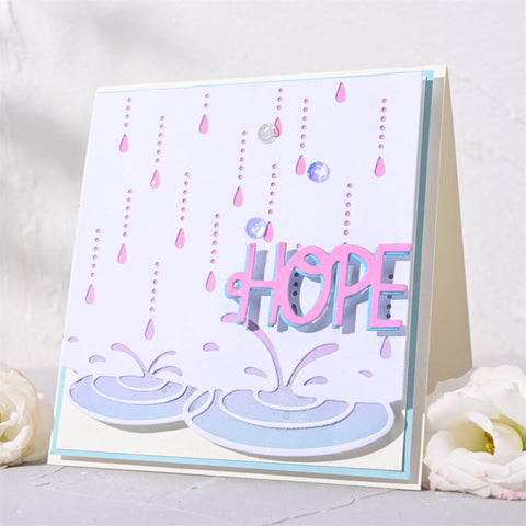 Inloveartshop Raindrop Background Board Cutting Dies