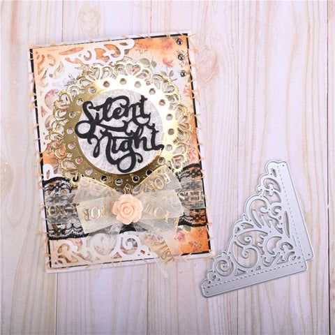 Flower Frame Corner Decor Dies - Inlovearts