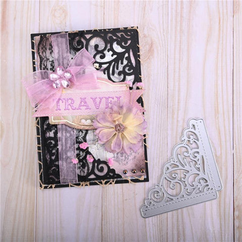 Flower Frame Corner Decor Dies - Inlovearts