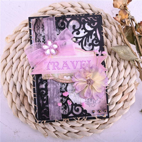 Flower Frame Corner Decor Dies - Inlovearts