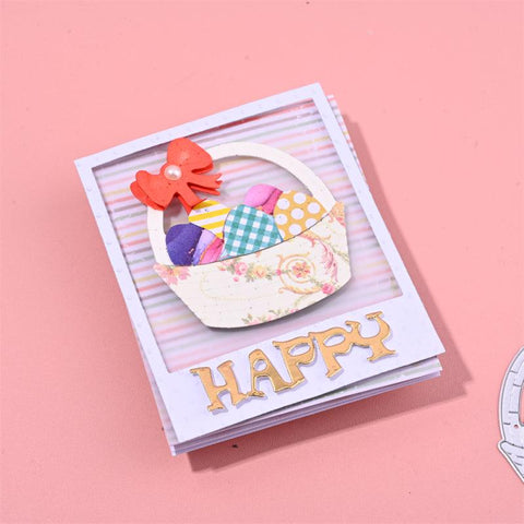 Inloveartshop Flower Basket Full of Easter Eggs Cutting Dies