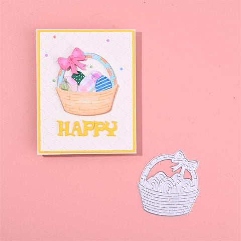 Inloveartshop Flower Basket Full of Easter Eggs Cutting Dies