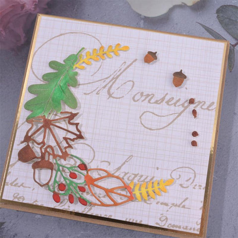 Inloveartshop Multiple Stitching Leaves Border and Frame Cutting Dies