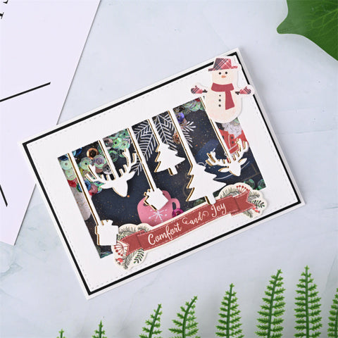 Inloveartshop Merry Christmas Frame Cutting Dies